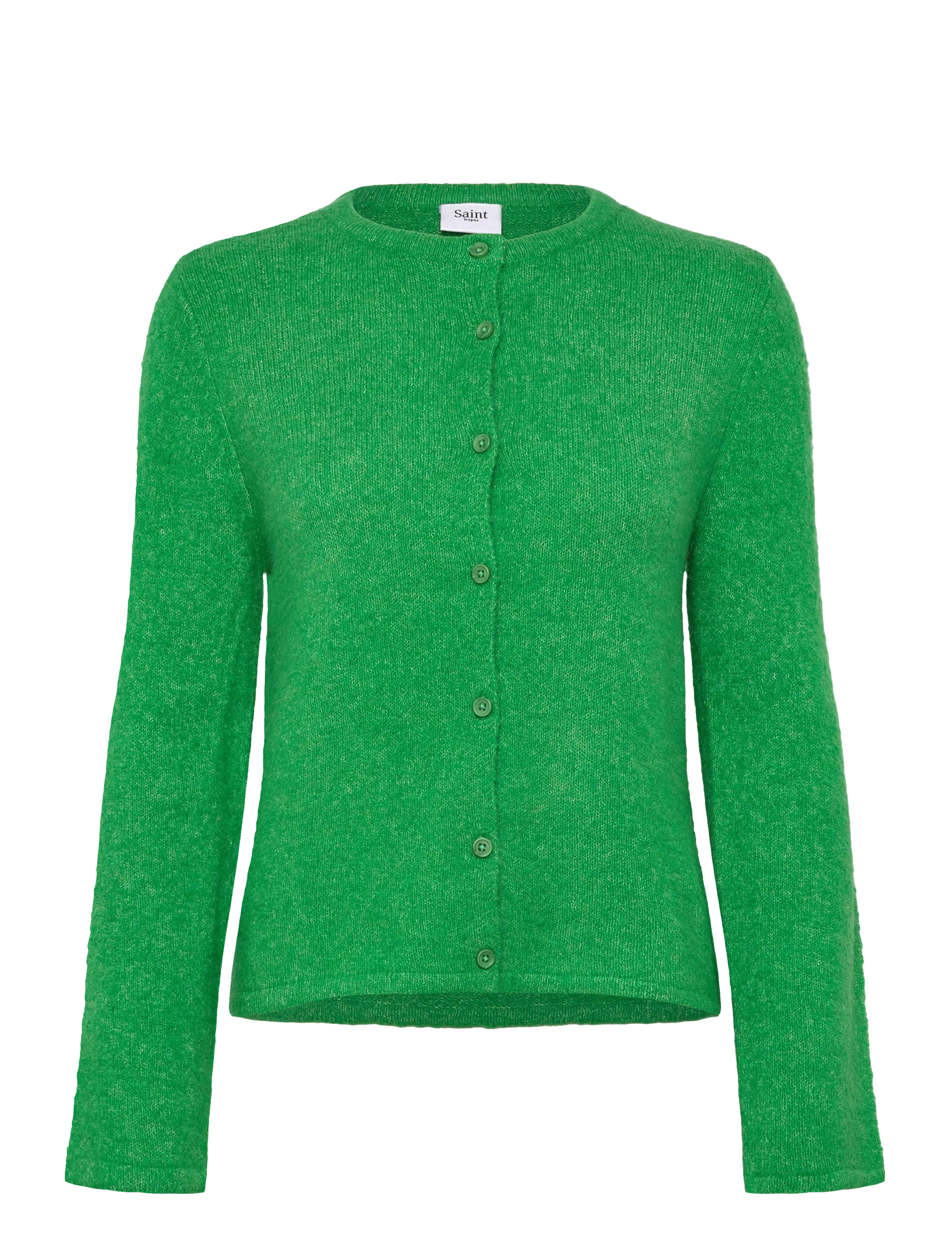 Saint Tropez Larnasz Cardigan, S, Green, Strik > Cardigans, Dame