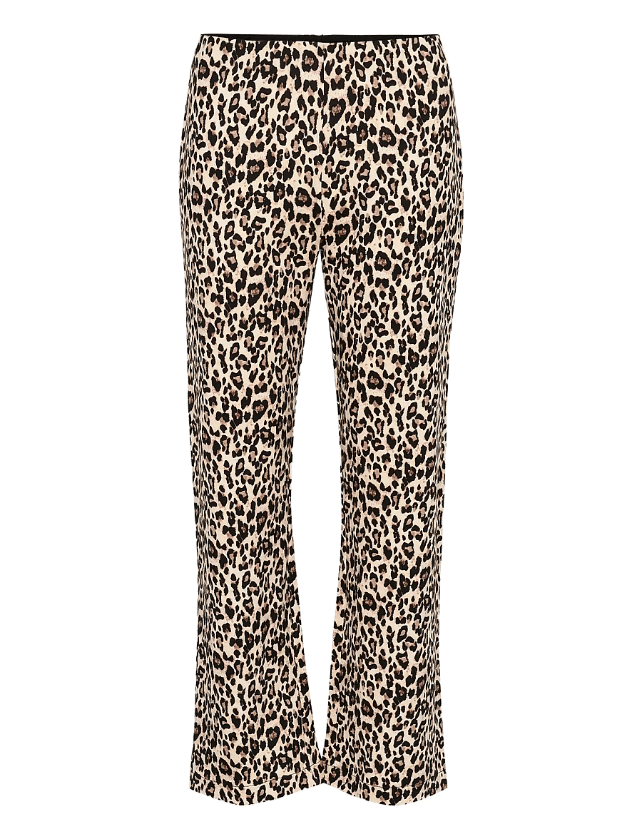 Saint Tropez - GennieSZ Flered Pants - trumpettihousut - black reg leo - 1