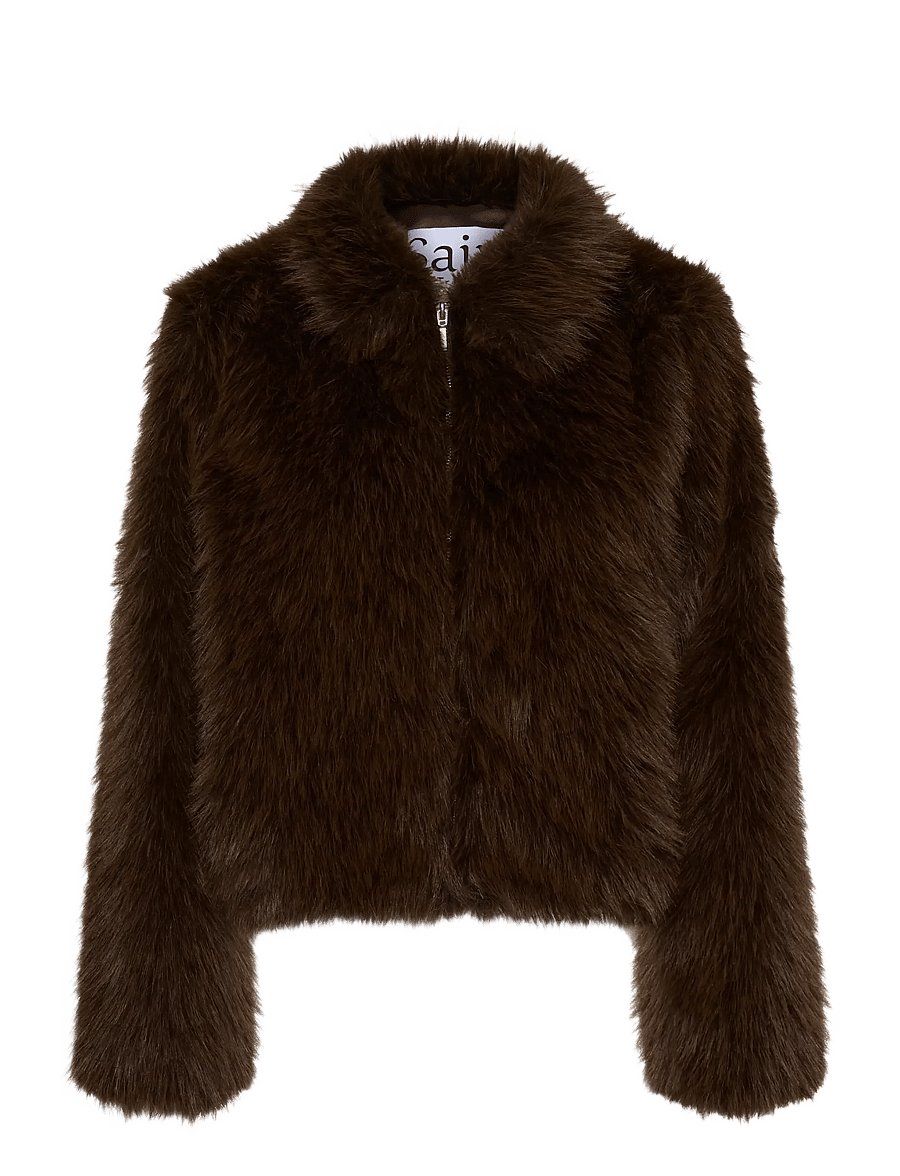 Saint Tropez - ZaselineSZ Jacket - fuskpäls - chocolate brown - 1