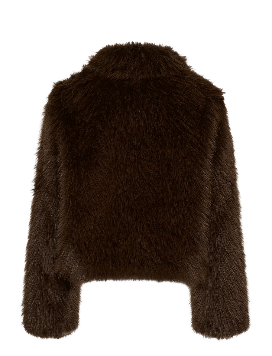 Saint Tropez - ZaselineSZ Jacket - fuskpäls - chocolate brown - 2