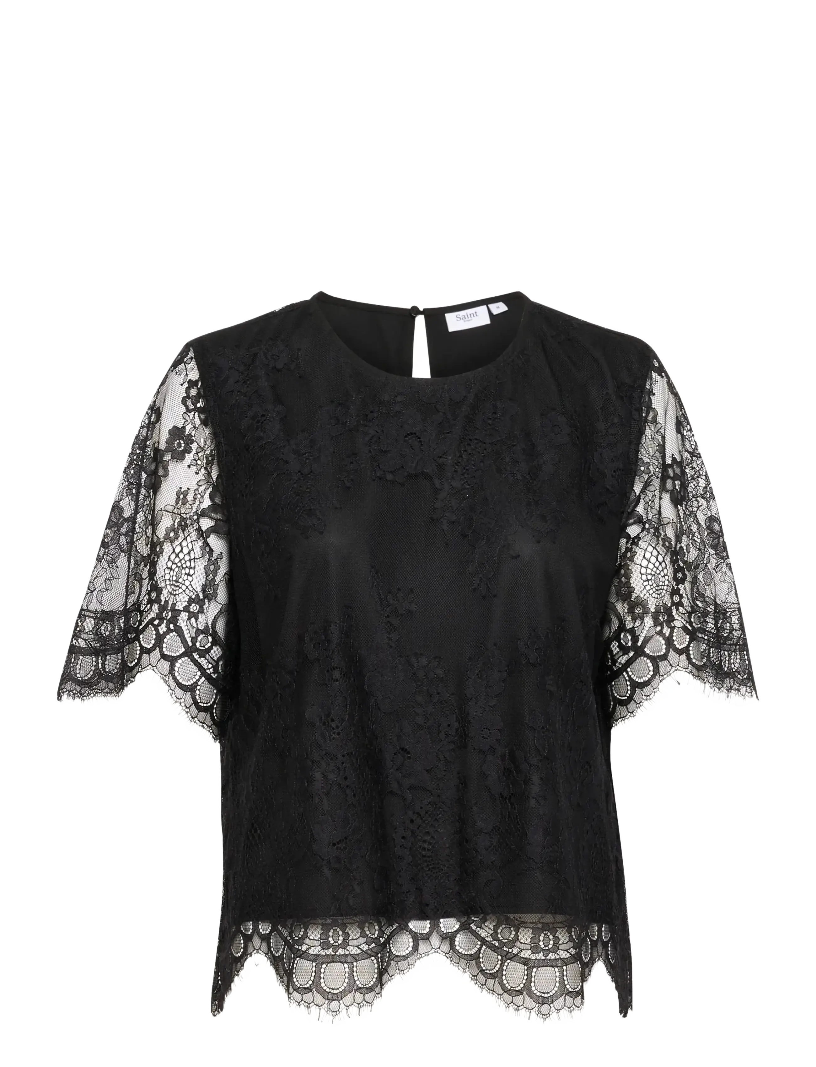Saint Tropez ZalviaSZ SS Blouse - Bluser - BLACK / black