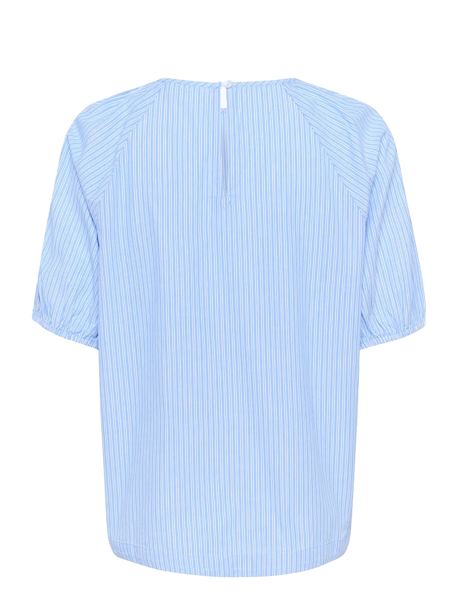 Saint Tropez - JosefiaSZ Blouse - stutterma blússur - airy blue ice stripe - 2
