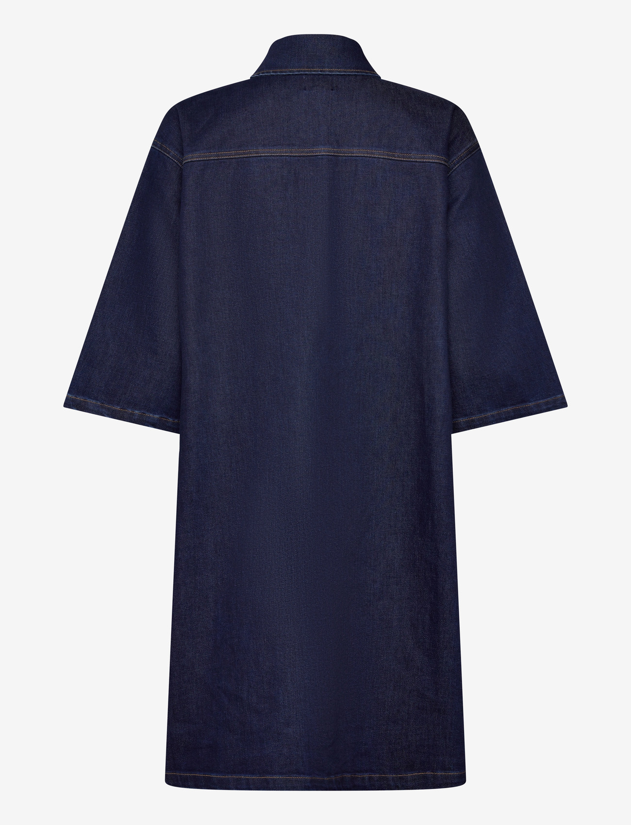 Saint Tropez - LoesaSZ Denim Dress - skjortekjoler - dark blue denim - 1