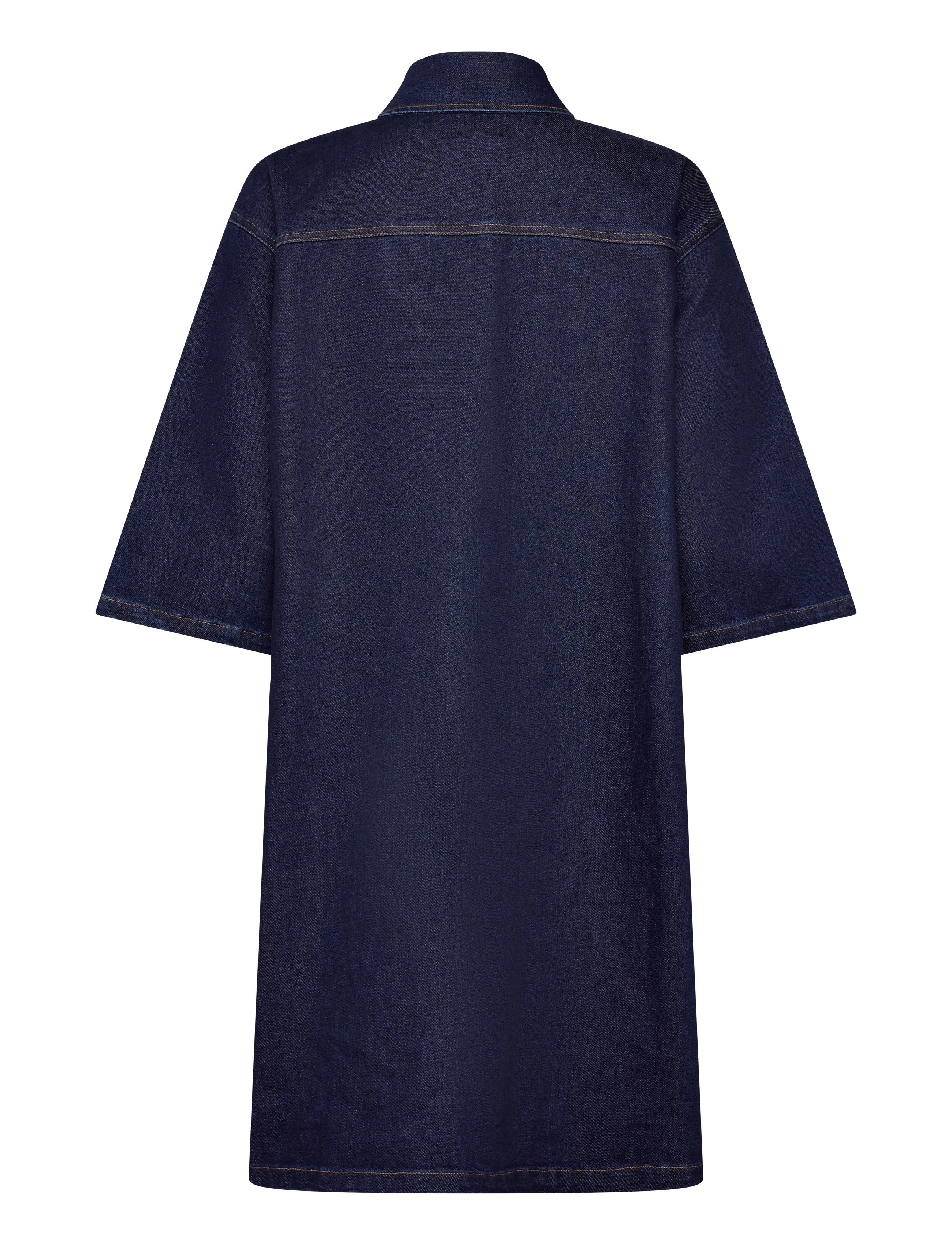Saint Tropez - LoesaSZ Denim Dress - skjortekjoler - dark blue denim - 1
