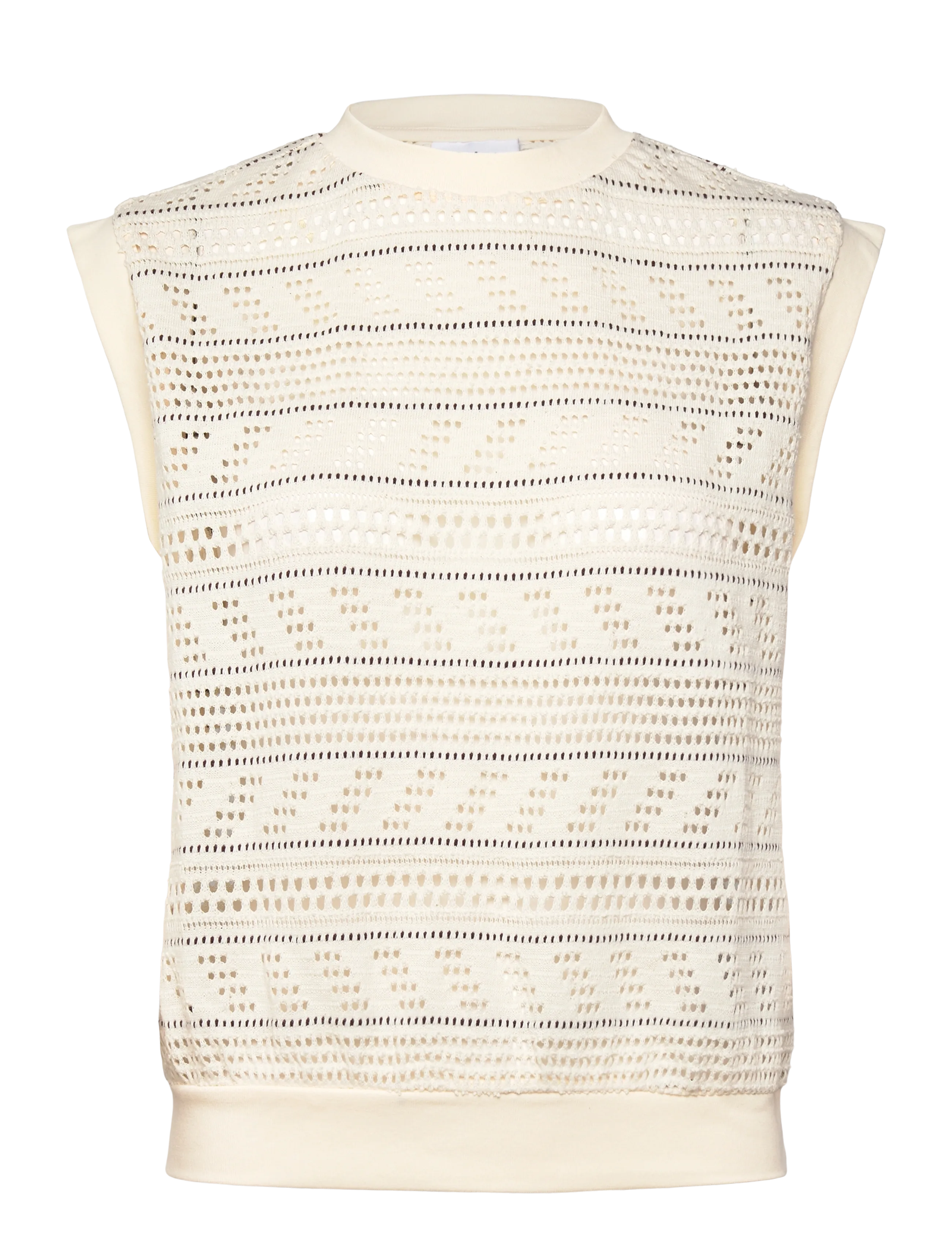 Saint Tropez LaycaSZ Vest - Strikveste - DECADENT CHOCOLATE / cream