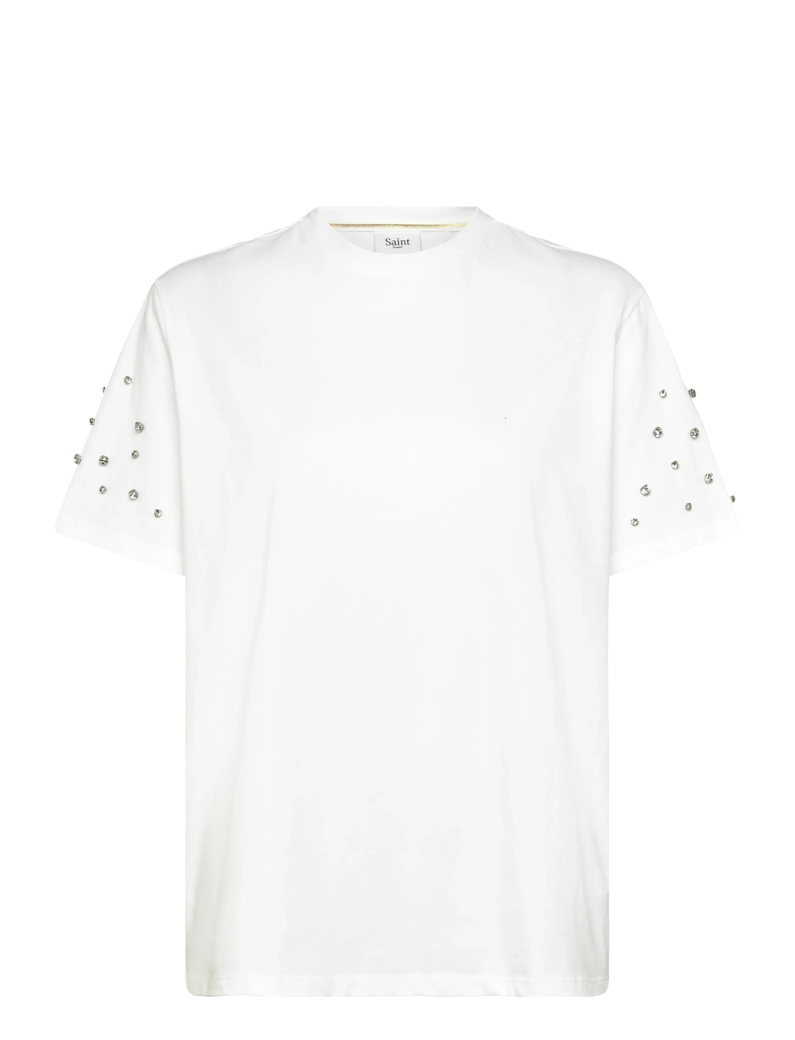 Saint Tropez Lycianasz T-Shirt, Kvinder, Nitte T-Shirt, Hvid, Str: XL