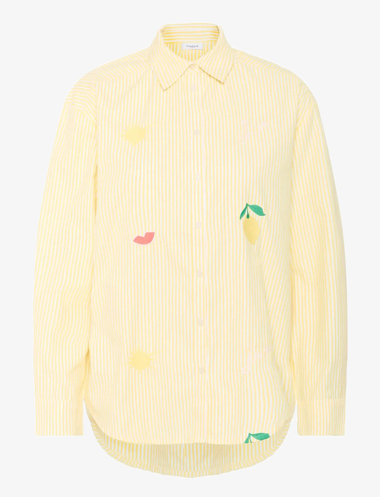 Saint Tropez - ZyttaSZ Shirt - long-sleeved shirts - lemon ice stripe - 1