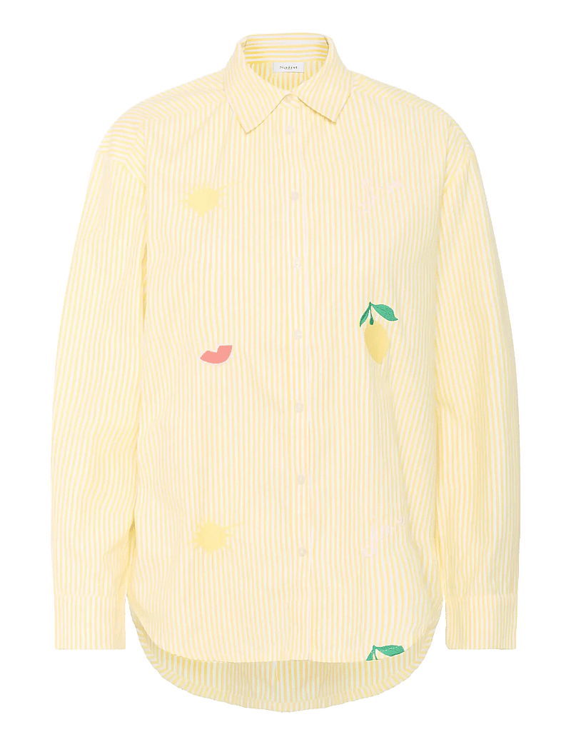 Saint Tropez - ZyttaSZ Shirt - long-sleeved shirts - lemon ice stripe - 1
