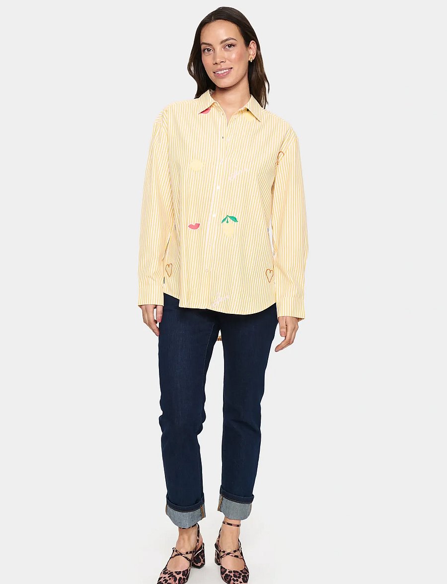 Saint Tropez - ZyttaSZ Shirt - langärmlige hemden - lemon ice stripe - 3