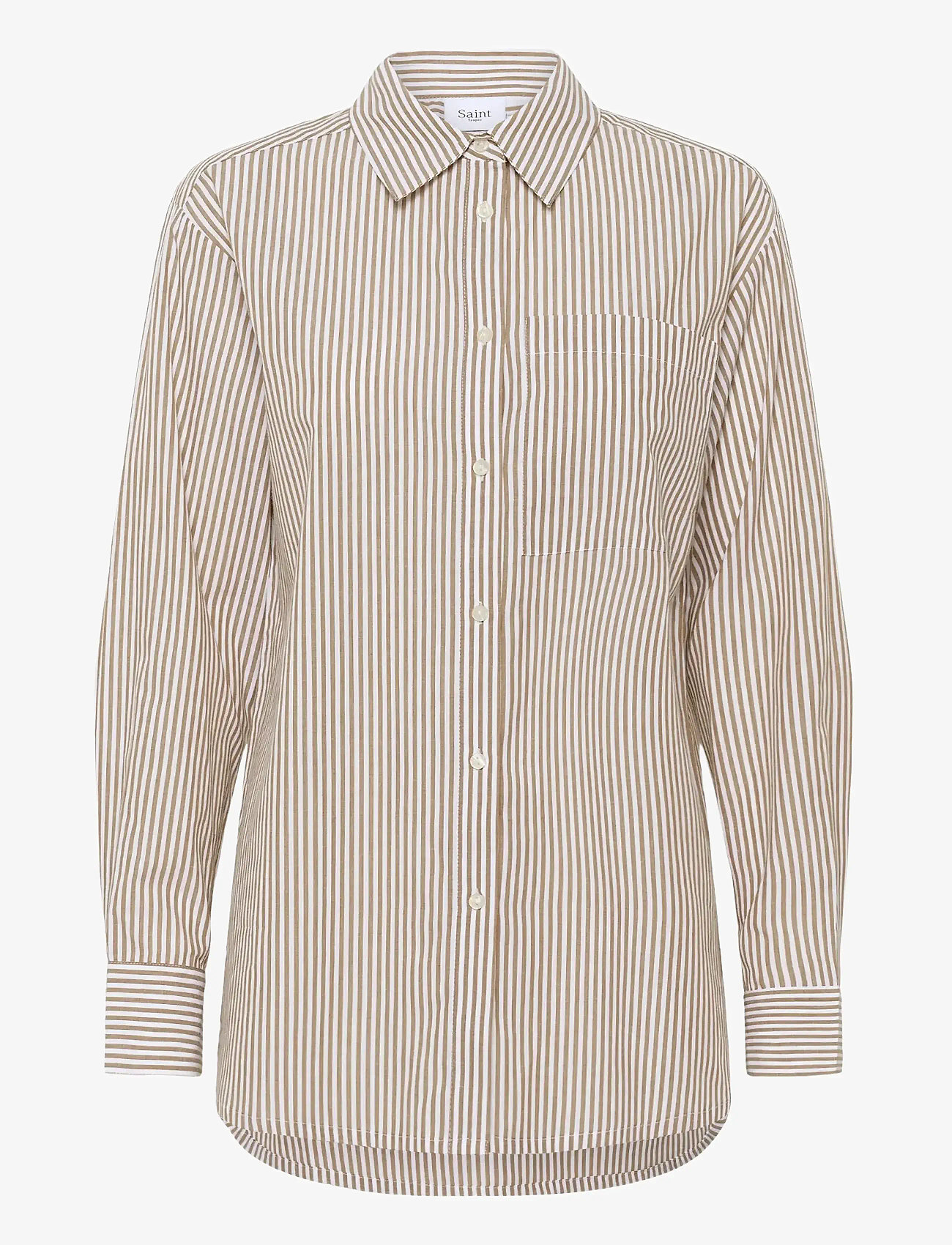 Saint Tropez - MarleySZ Shirt - langærmede skjorter - tiger's eye - 1