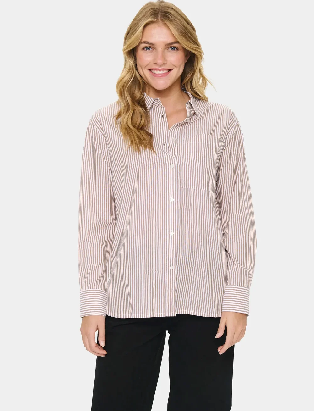 Saint Tropez - MarleySZ Shirt - langärmlige hemden - tiger's eye - 0