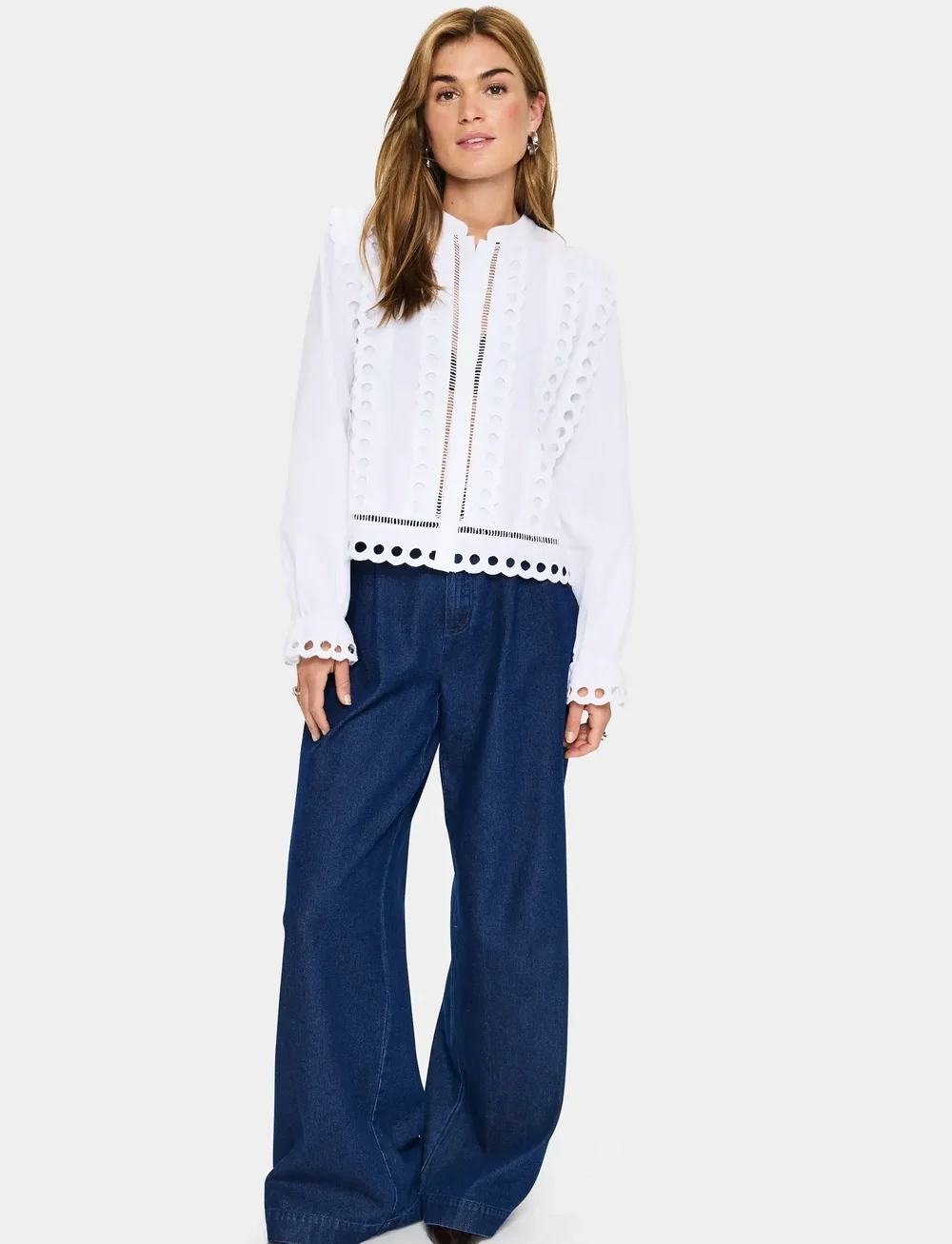 Saint Tropez - MarleeSZ Shirt - långärmade skjortor - bright white - 3