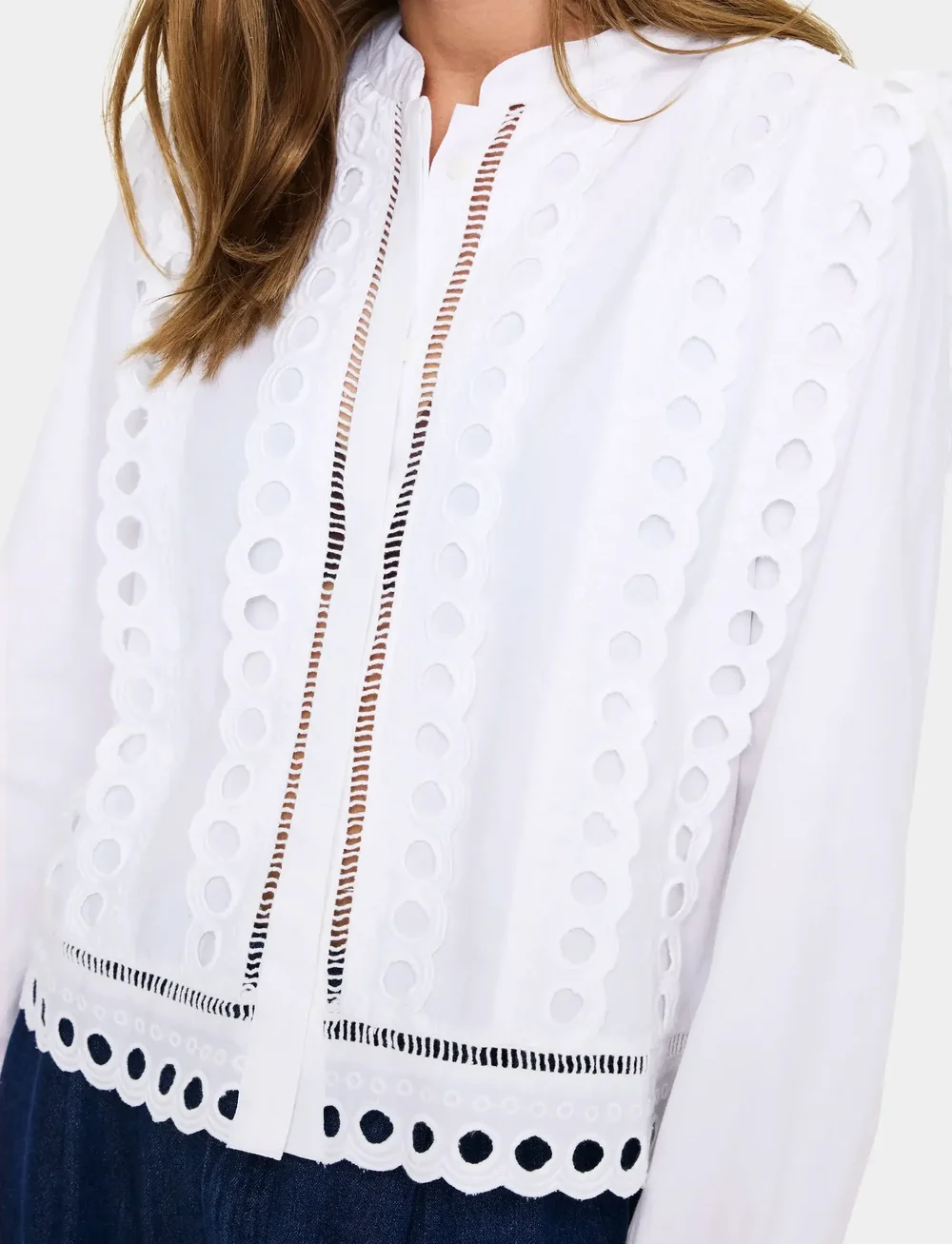 Saint Tropez - MarleeSZ Shirt - långärmade skjortor - bright white - 5