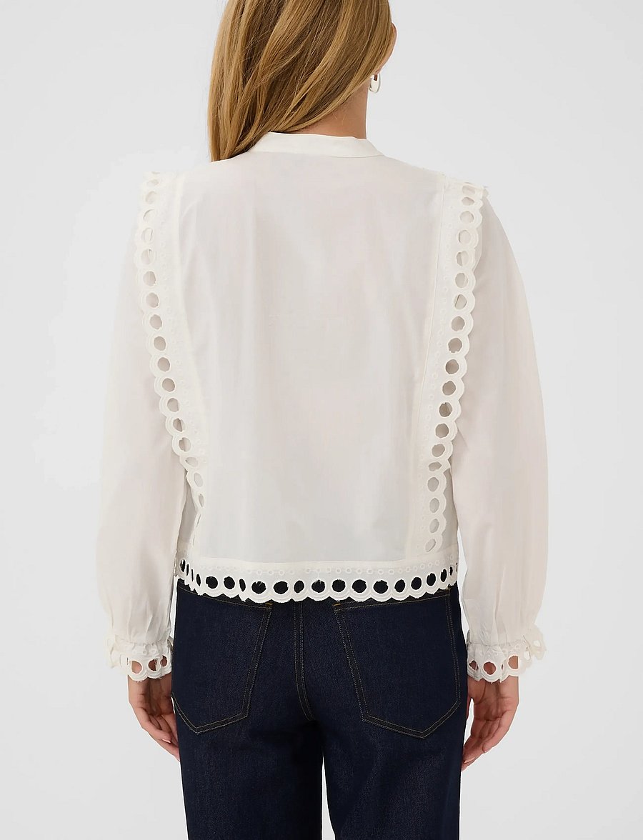 Saint Tropez - MarleeSZ Shirt - pikkade varrukatega särgid - ice - 3