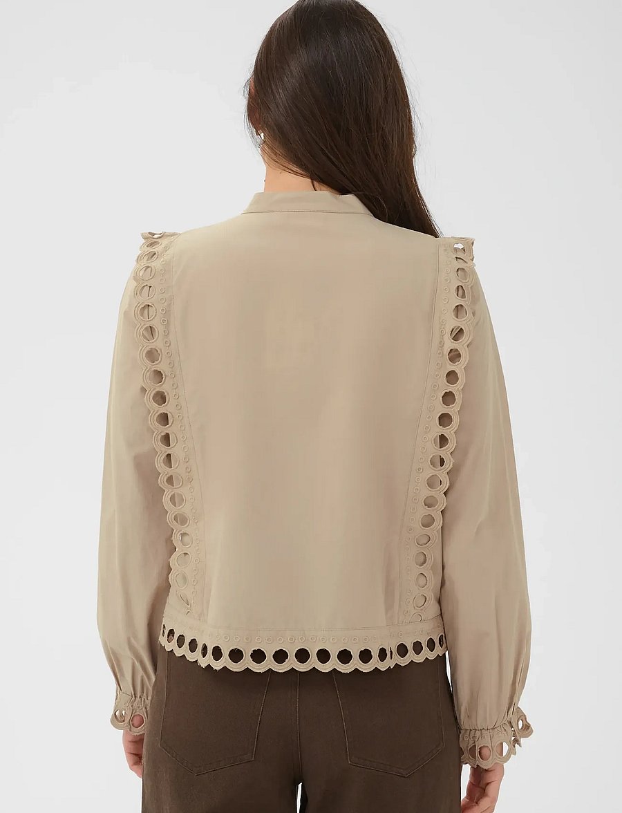 Saint Tropez - MarleeSZ Shirt - long-sleeved shirts - weathered teak - 4