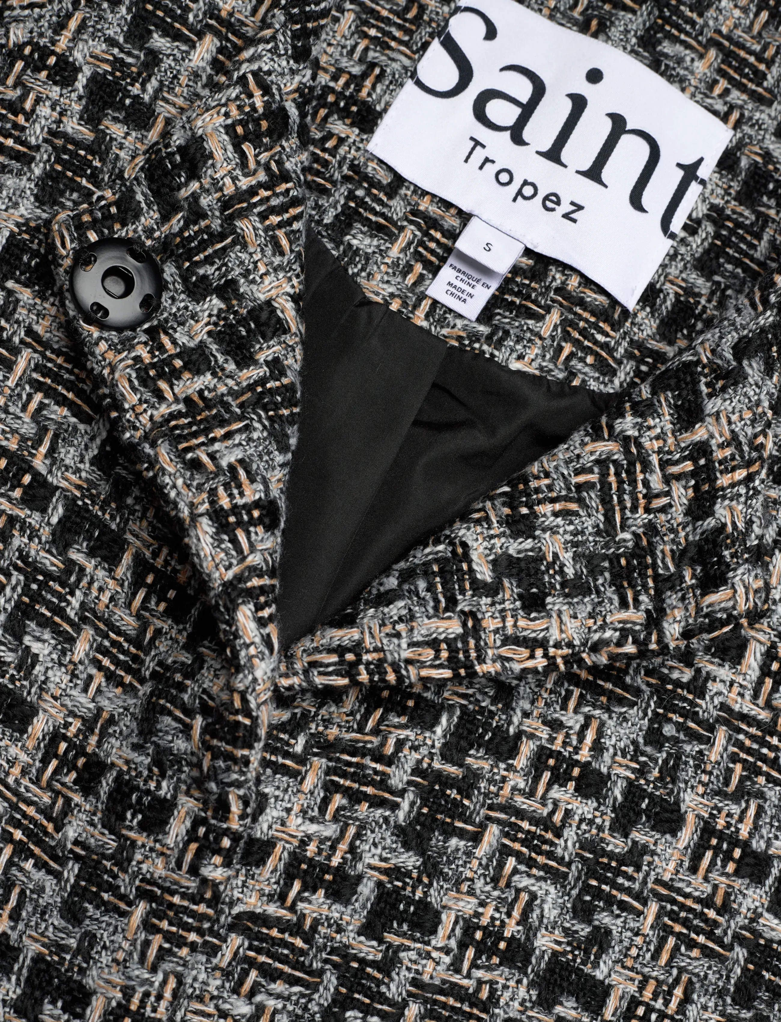 Saint Tropez - MacySZ Jacket - bouclé - black - 2
