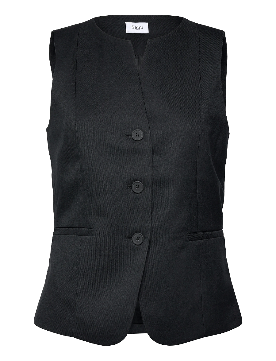Saint Tropez - MariSZ Vest - tepitud vestid - black - 0