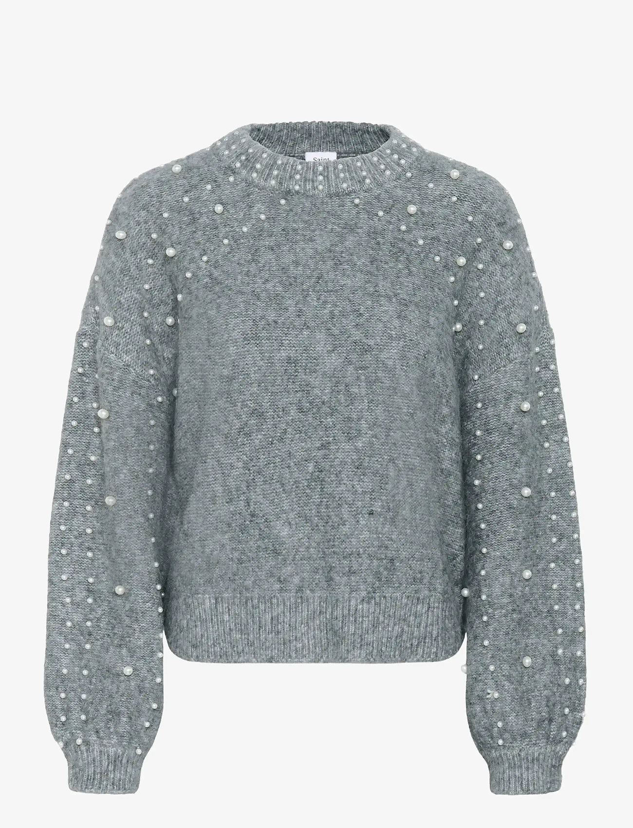 Saint Tropez - MadeleineSZ Pullover - striktrøjer - gunmetal melange - 1