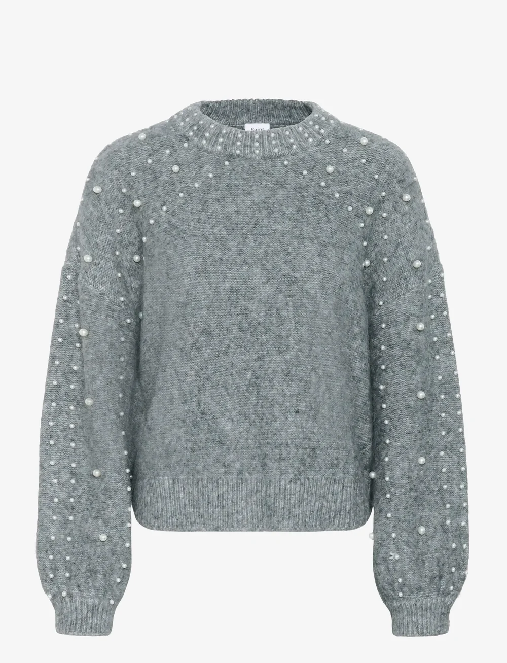 Saint Tropez - MadeleineSZ Pullover - stickade tröjor - gunmetal melange - 1