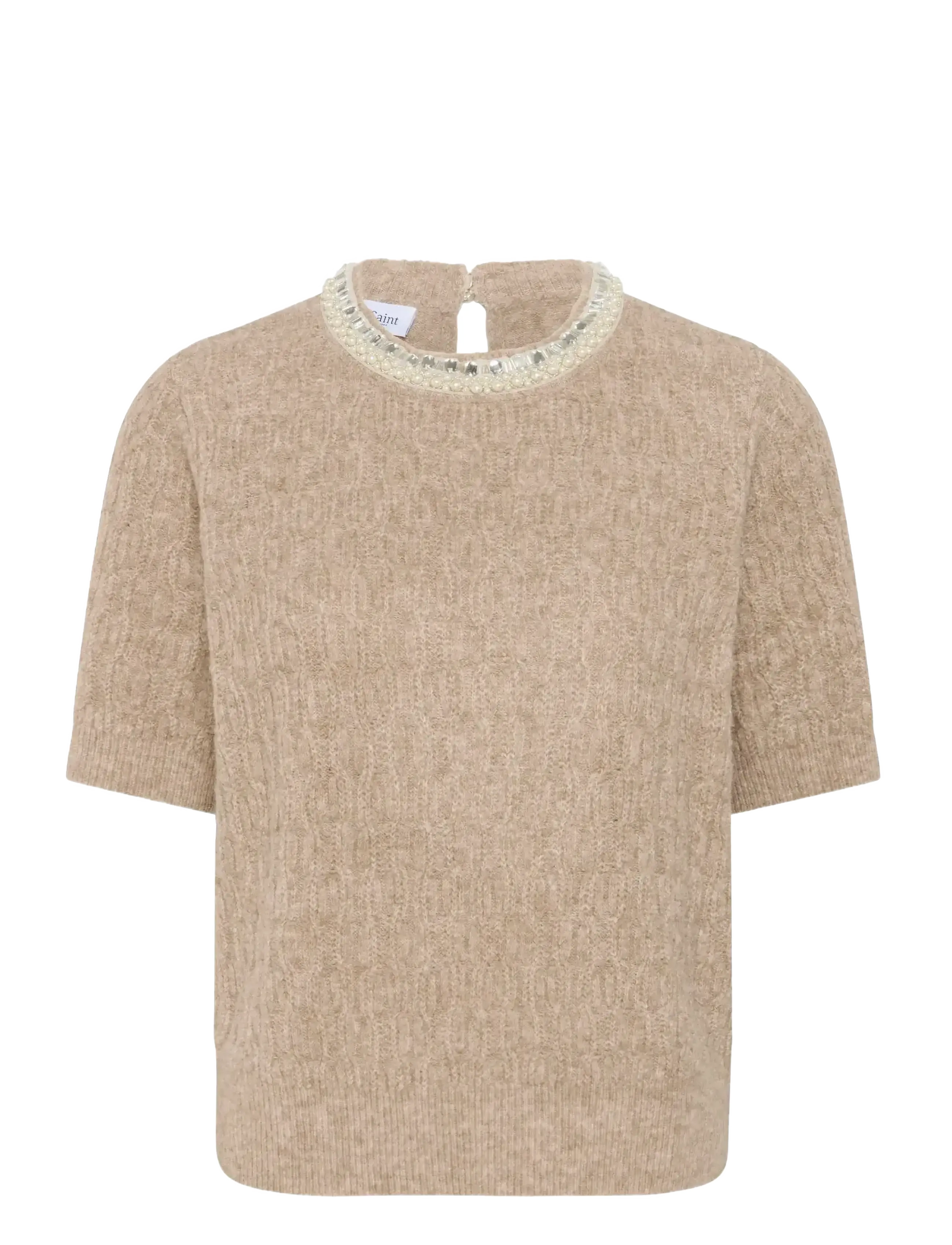 Saint Tropez MakennaSZ Pullover - Transitional Layering - TIGER'S EYE MELANGE / beige