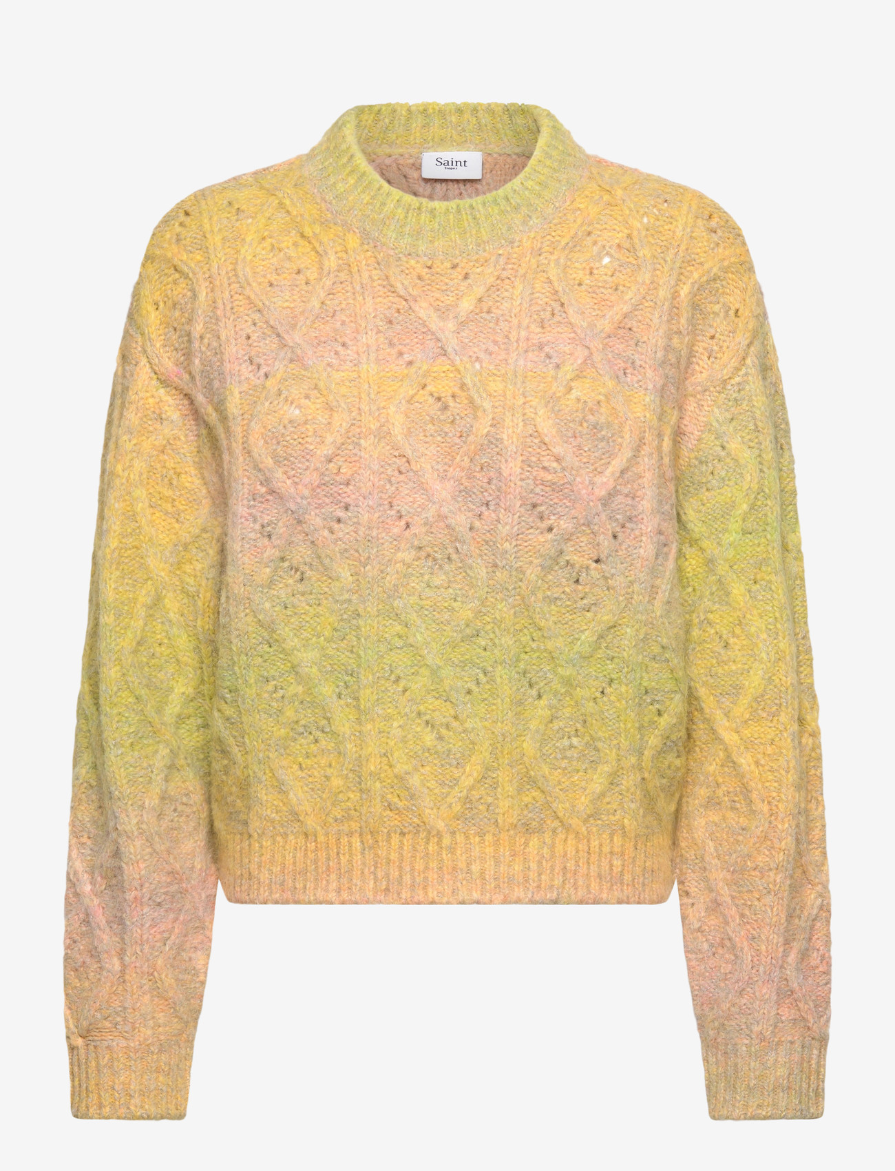 Saint Tropez - MorganSZ Pullover - stickade tröjor - misted yellow melange - 0