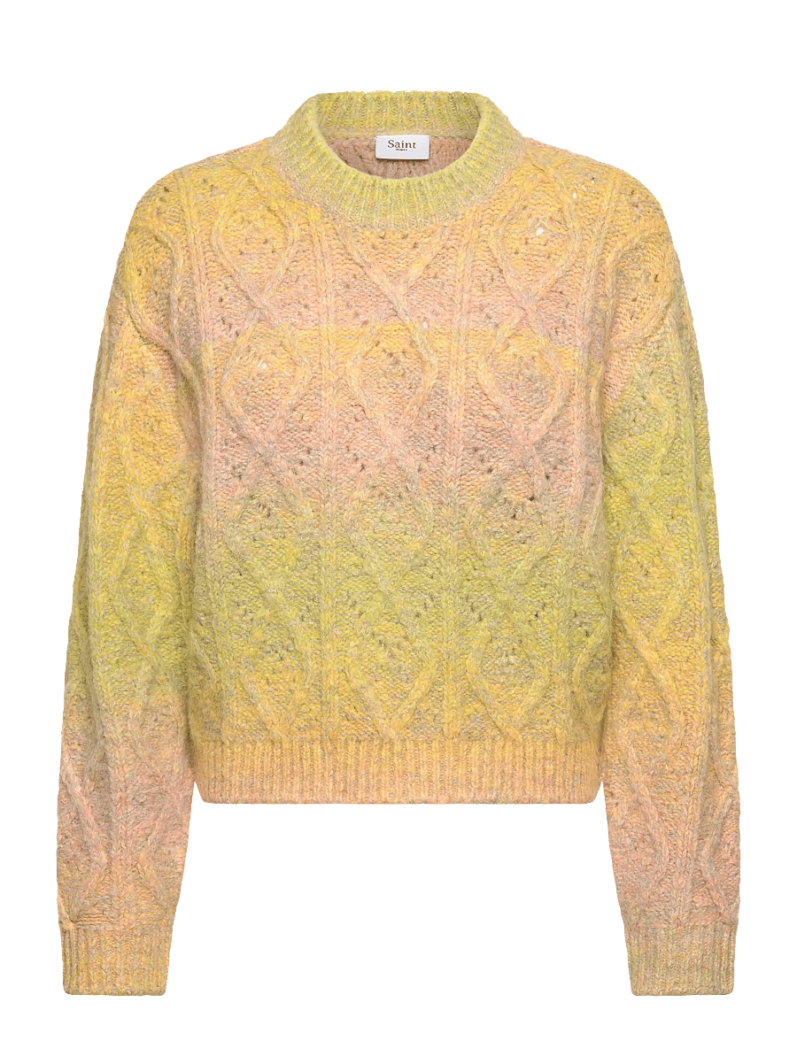 Saint Tropez - MorganSZ Pullover - jumpers - misted yellow melange - 0