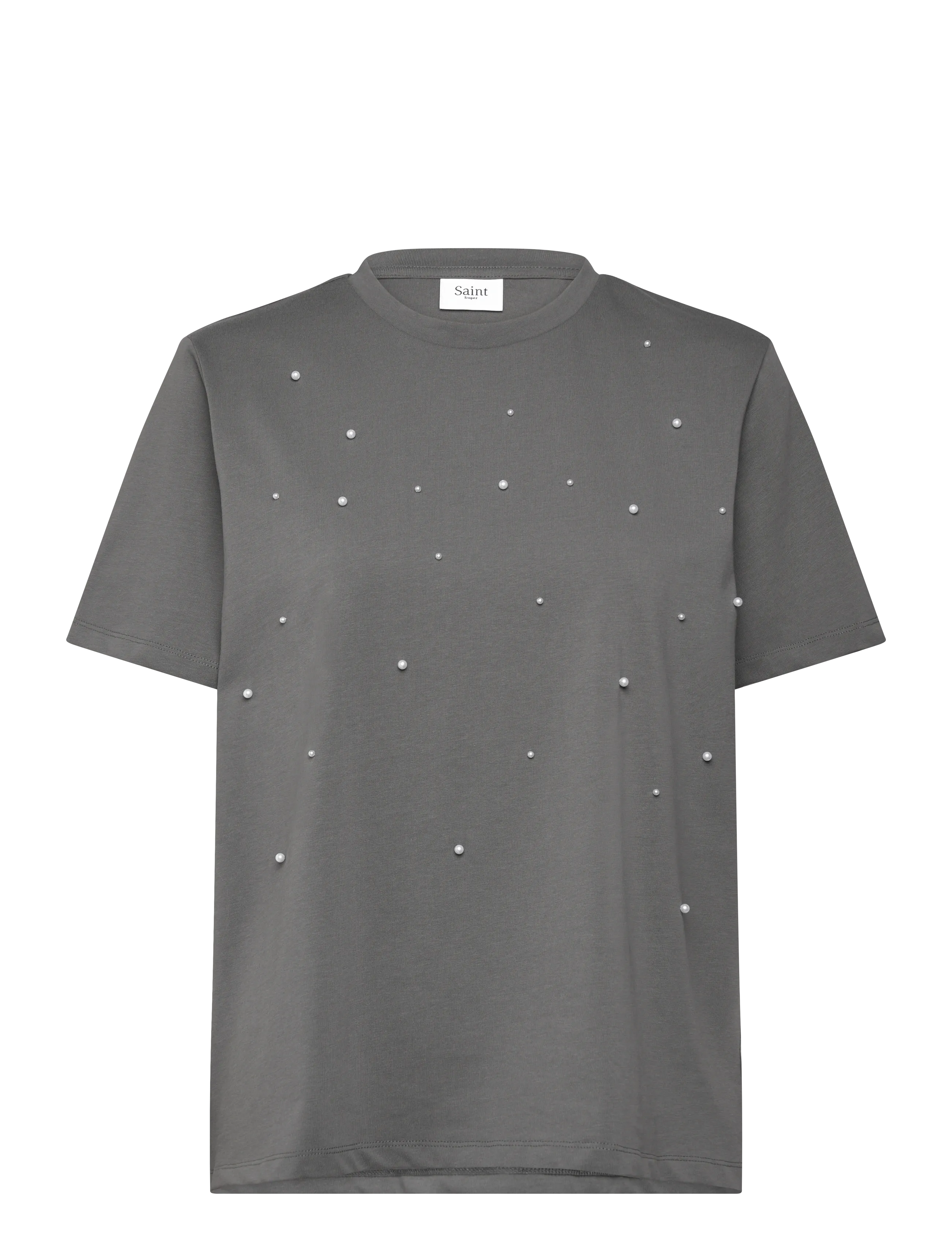 Saint Tropez MishaSZ T-Shirt - Kläder - GUNMETAL / grey