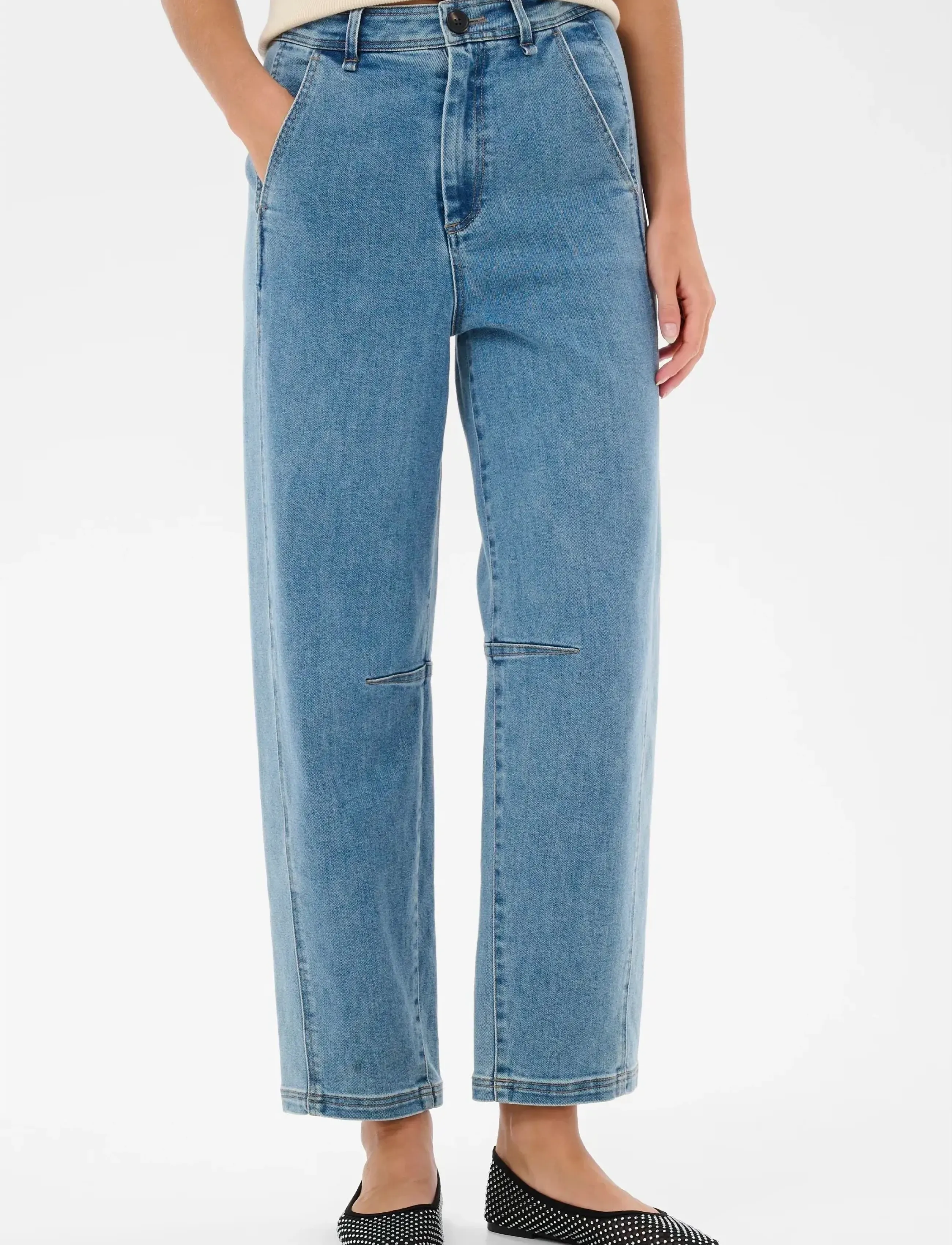 Saint Tropez MaudeSZ Jeans - Mom-lõikega teksad - CLEAR BLUE DENIM / blue