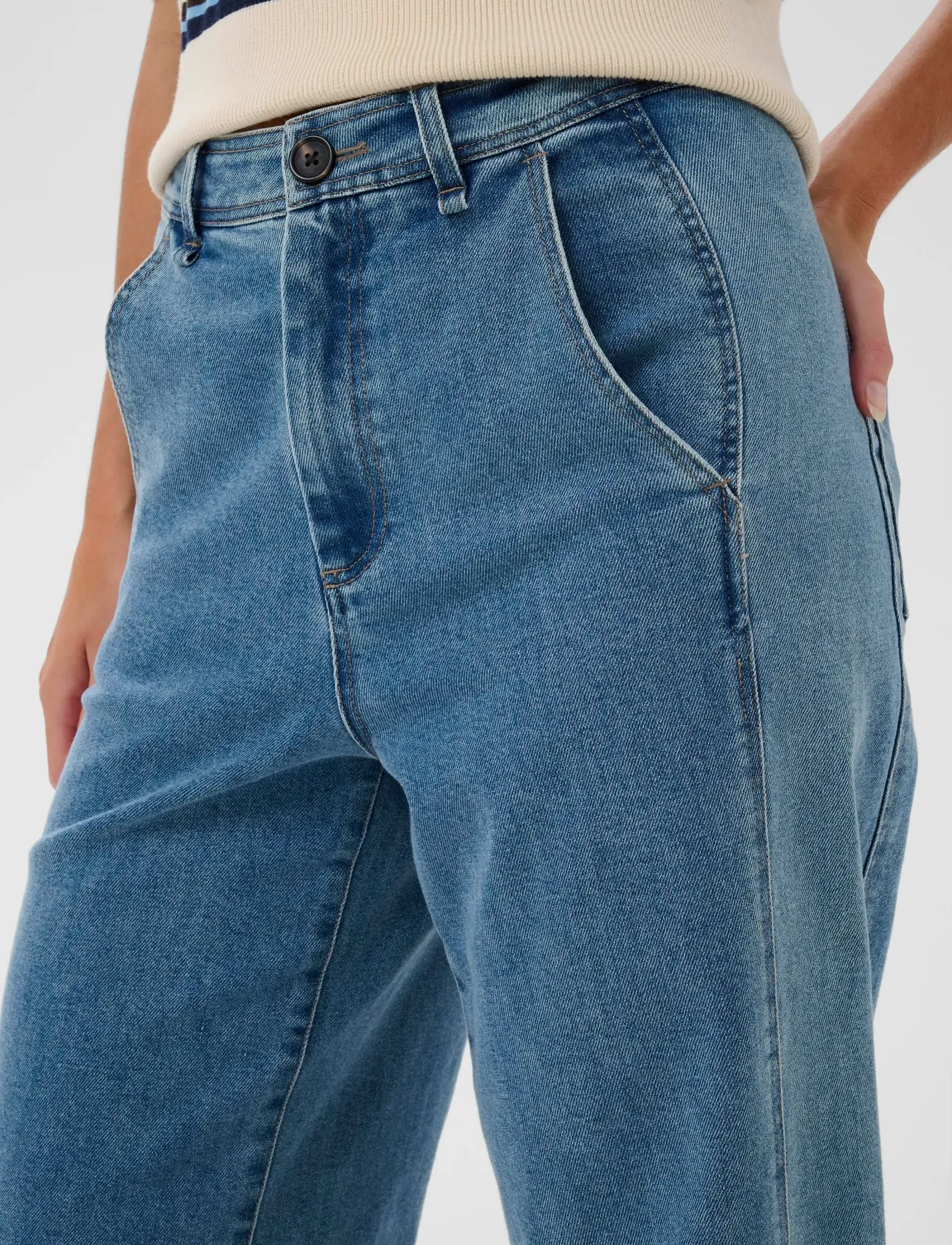 Saint Tropez - MaudeSZ Jeans - mom džinsi - clear blue denim - 5