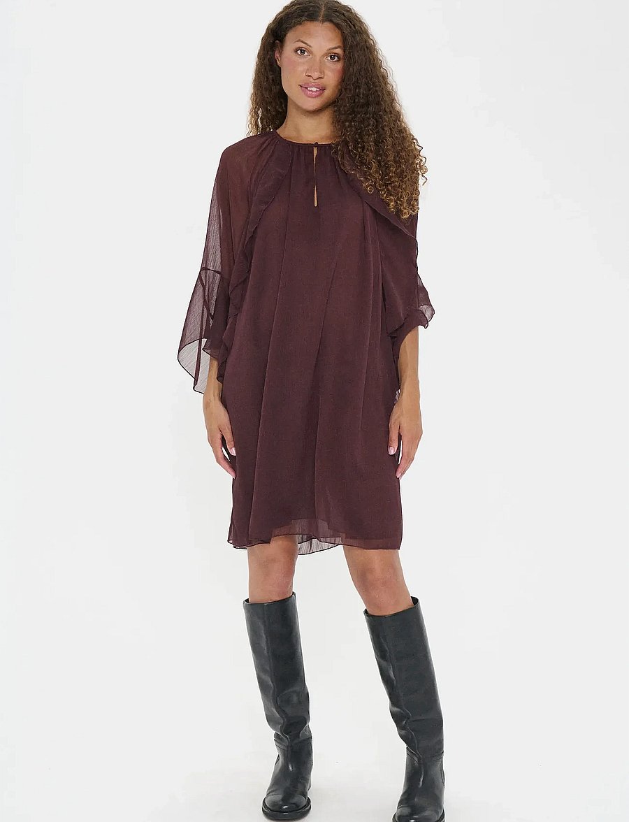 Saint Tropez - MavisSZ Dress - kokteiļkleitas - fudge - 3