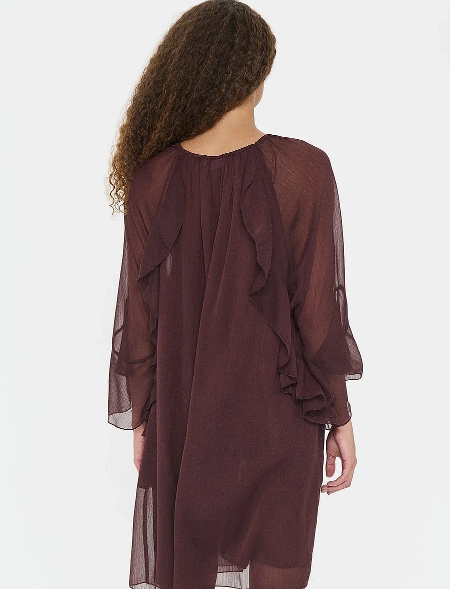 Saint Tropez - MavisSZ Dress - kokteiļkleitas - fudge - 4