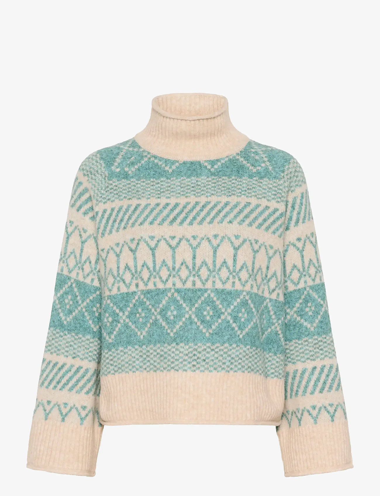 Saint Tropez - MichaSZ Rollneck - aqua haze melange - 1