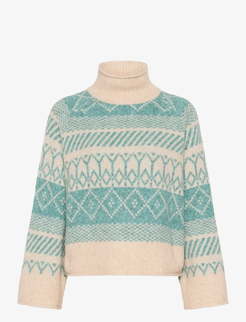 Saint Tropez - MichaSZ Rollneck - stickade tröjor - aqua haze melange - 1