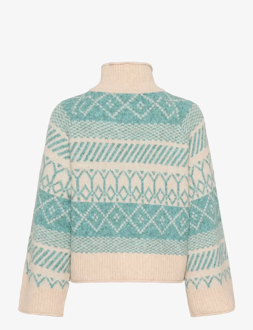 Saint Tropez - MichaSZ Rollneck - stickade tröjor - aqua haze melange - 2