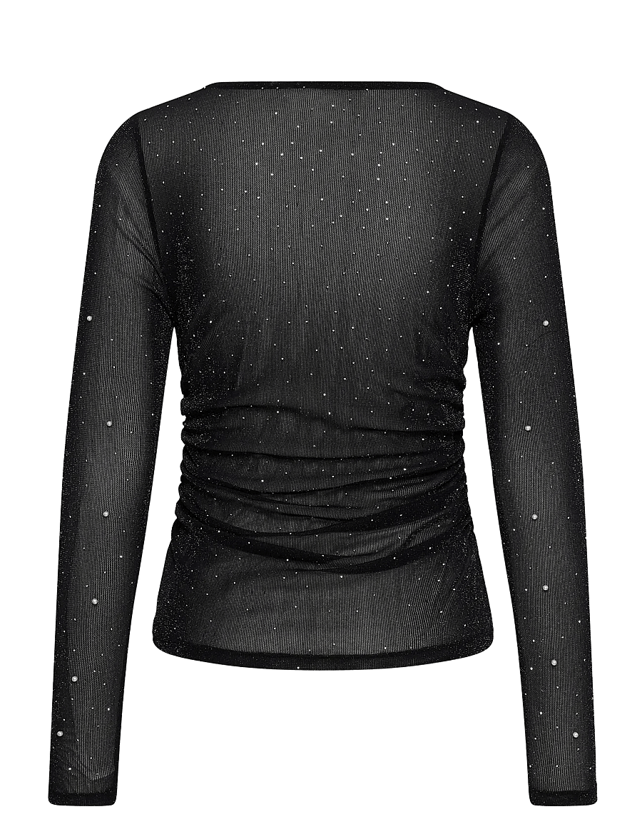 Saint Tropez - MaisieSZ Blouse - langärmelige blusen - black - 2