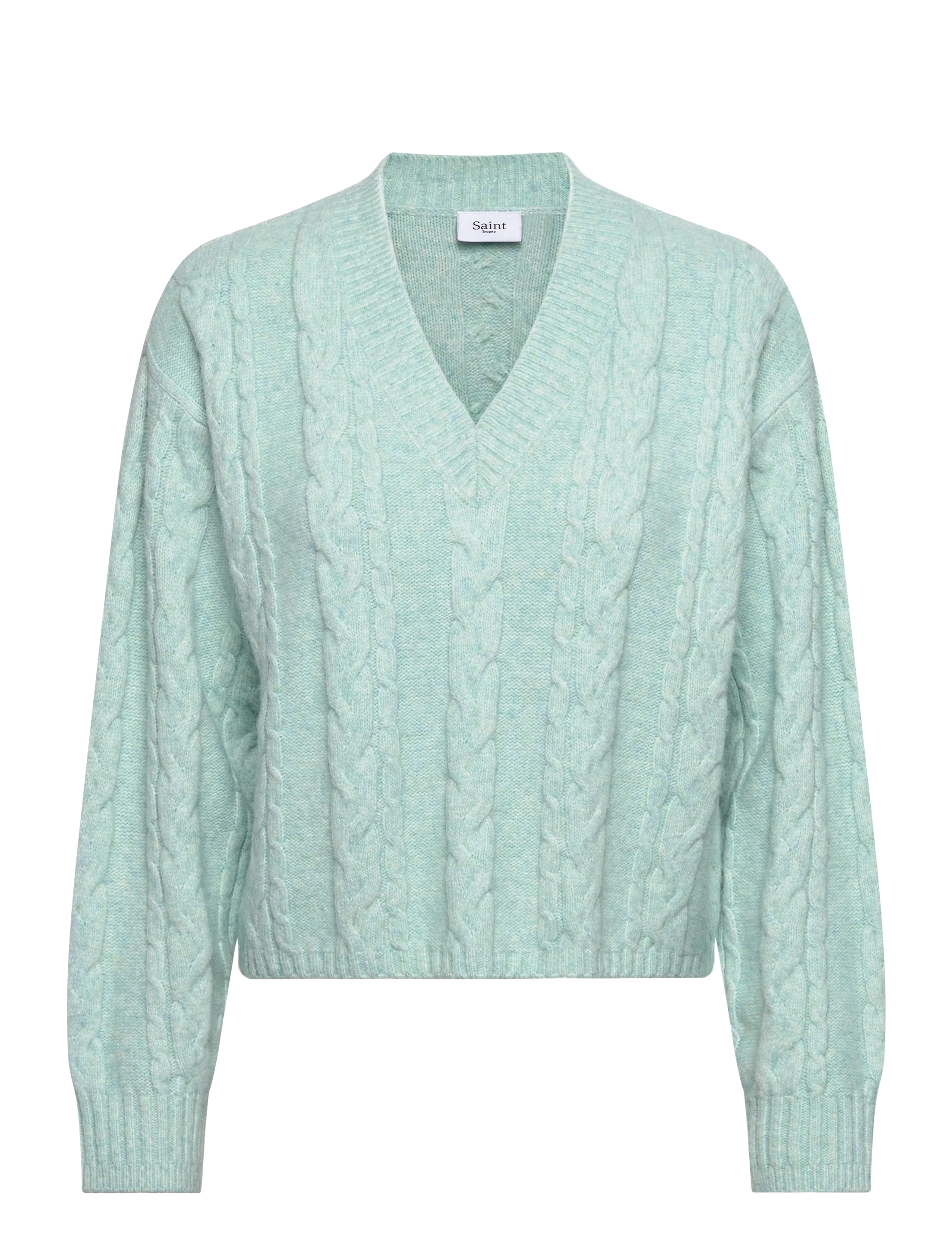 Saint Tropez MoiraSZ Pullover - Saint Tropez - STARLIGHT BLUE / khaki/green