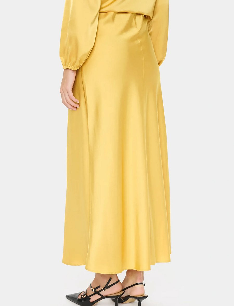 Saint Tropez - LodisaSZ Maxi Skirt - satin skirts - fall leaf - 4