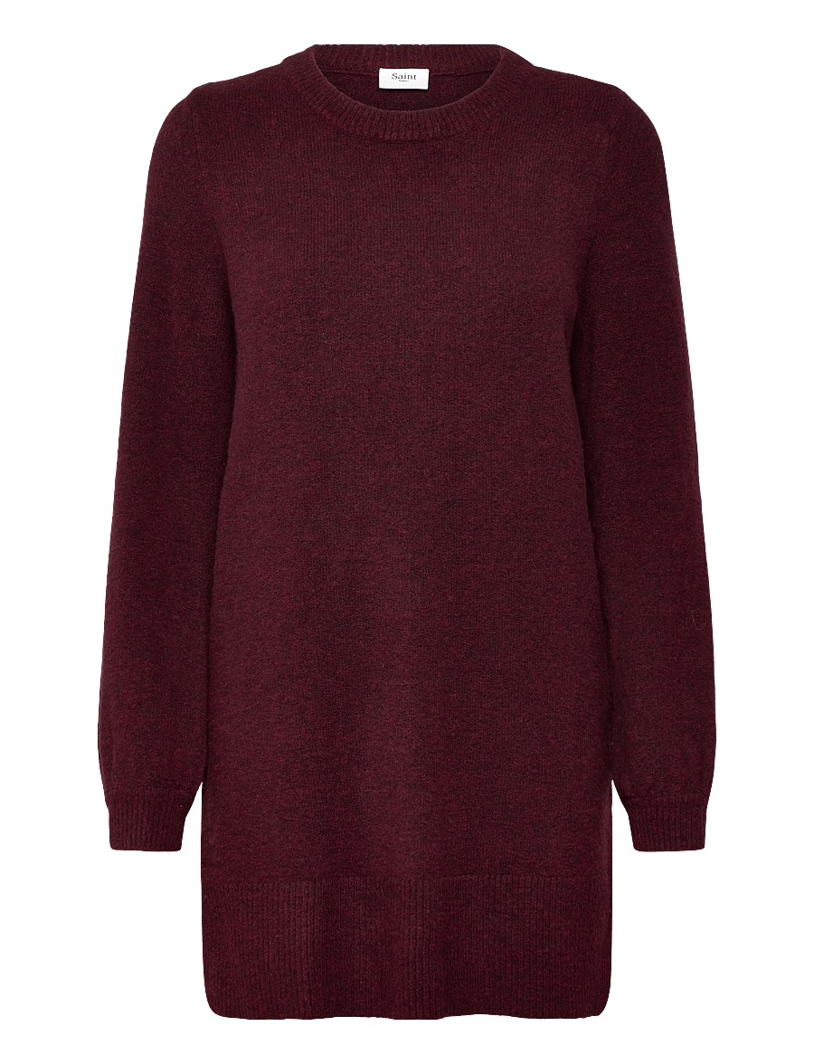 Saint Tropez - MaleenSZ Long Pullover - strickkleider - fudge - 0