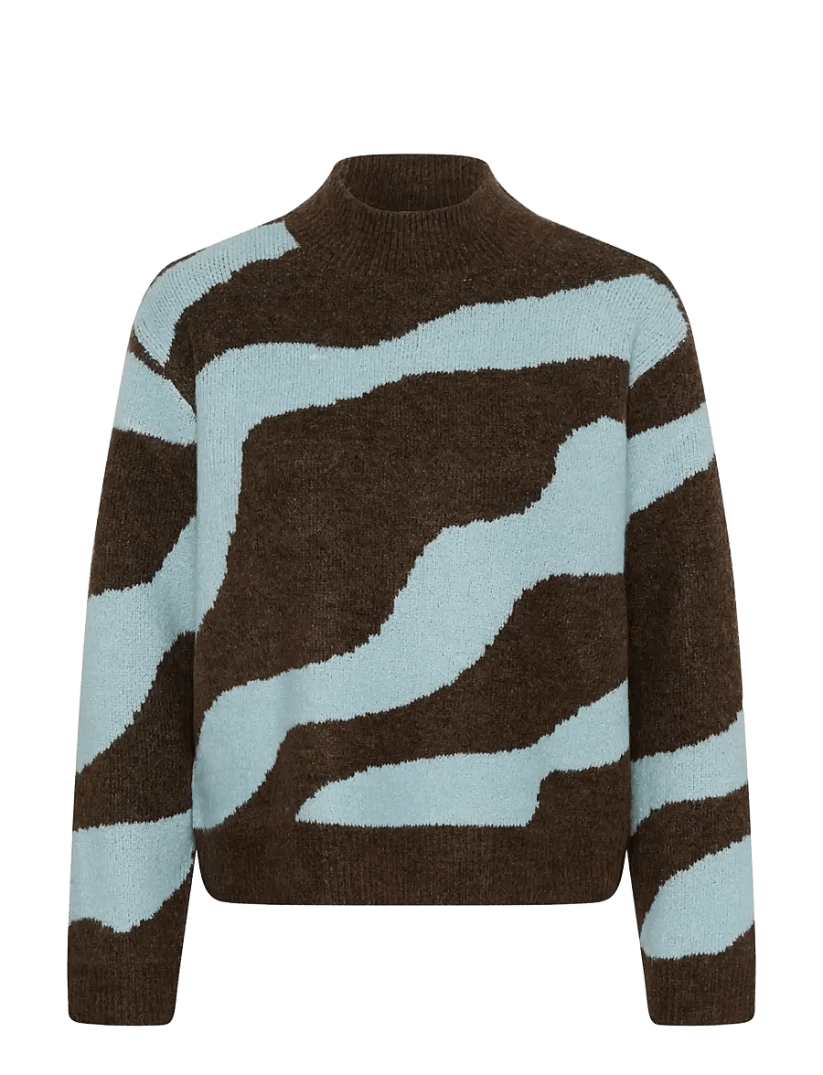 Saint Tropez - MallieSZ Pullover - striktrøjer - dark earth - 1