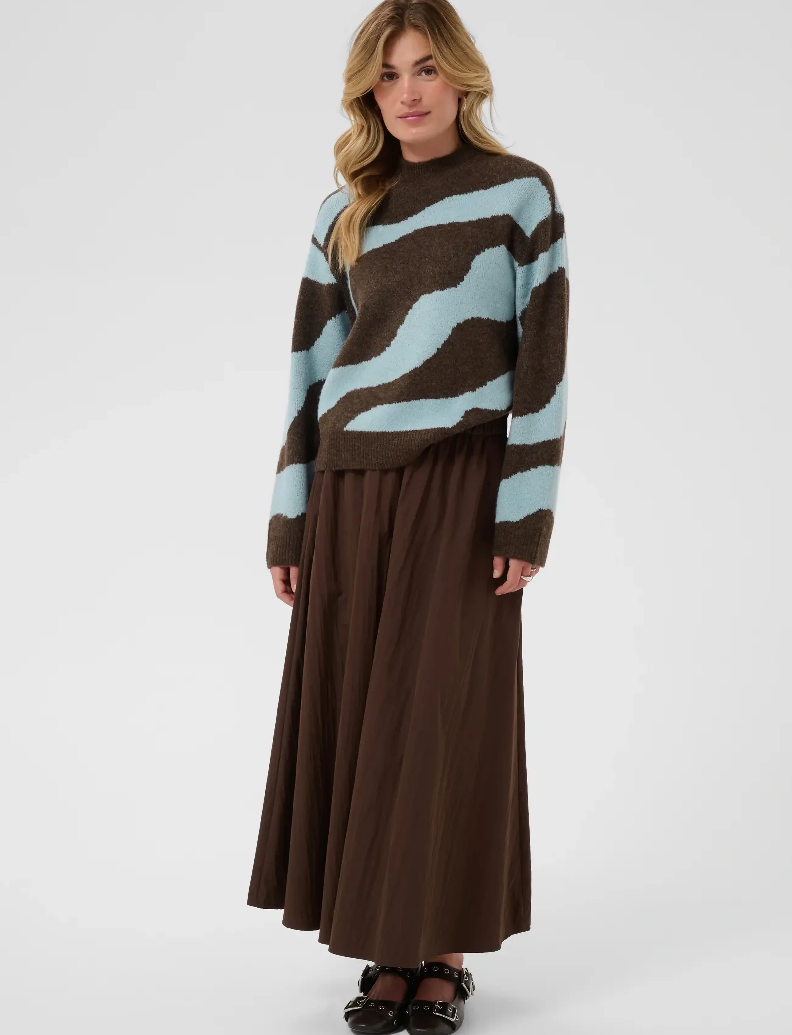 Saint Tropez - MallieSZ Pullover - stickade tröjor - dark earth - 3