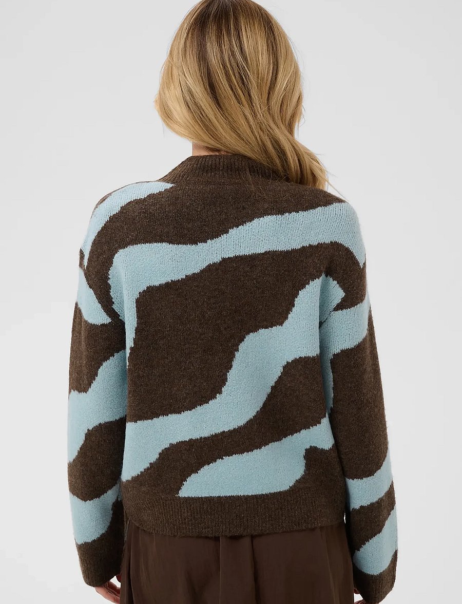 Saint Tropez - MallieSZ Pullover - striktrøjer - dark earth - 4