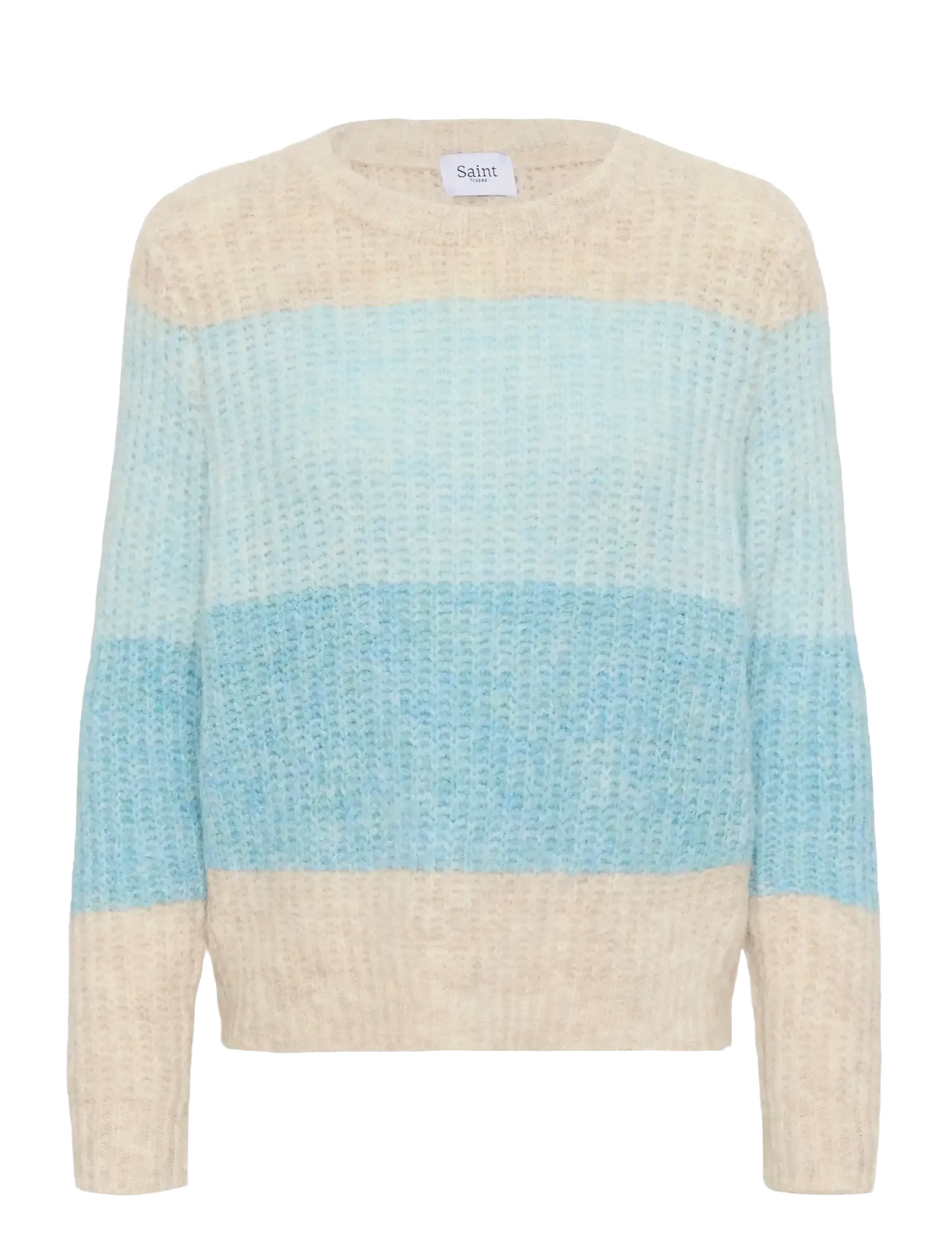 Saint Tropez MandySZ Pullover - Clothing - AQUA HAZE MELANGE / blue