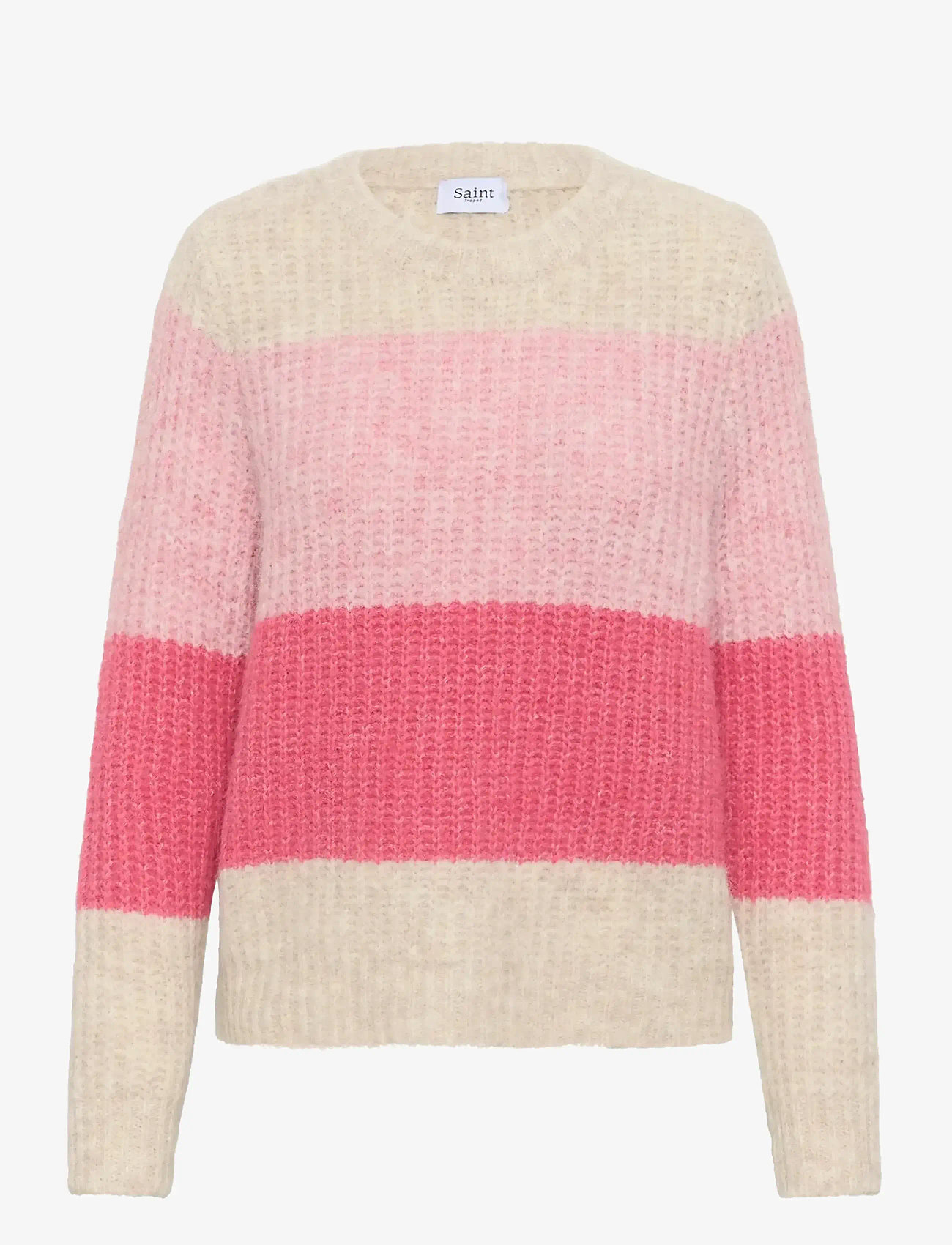 Saint Tropez - MandySZ Pullover - striktrøjer - wild rose melange - 1
