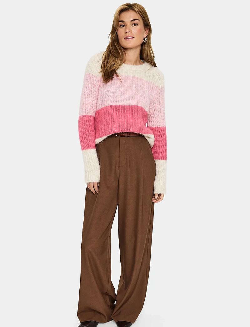 Saint Tropez - MandySZ Pullover - striktrøjer - wild rose melange - 3