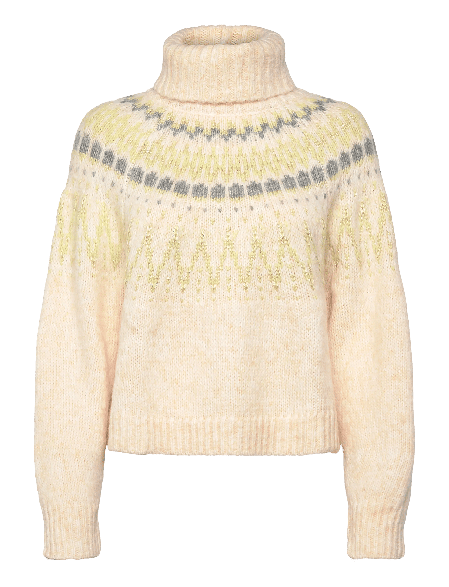 Saint Tropez - MegnaSZ Rollneck Pullover - striktrøjer - ice melange - 1
