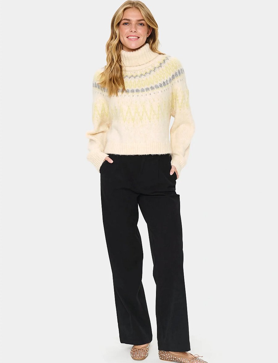 Saint Tropez - MegnaSZ Rollneck Pullover - striktrøjer - ice melange - 3