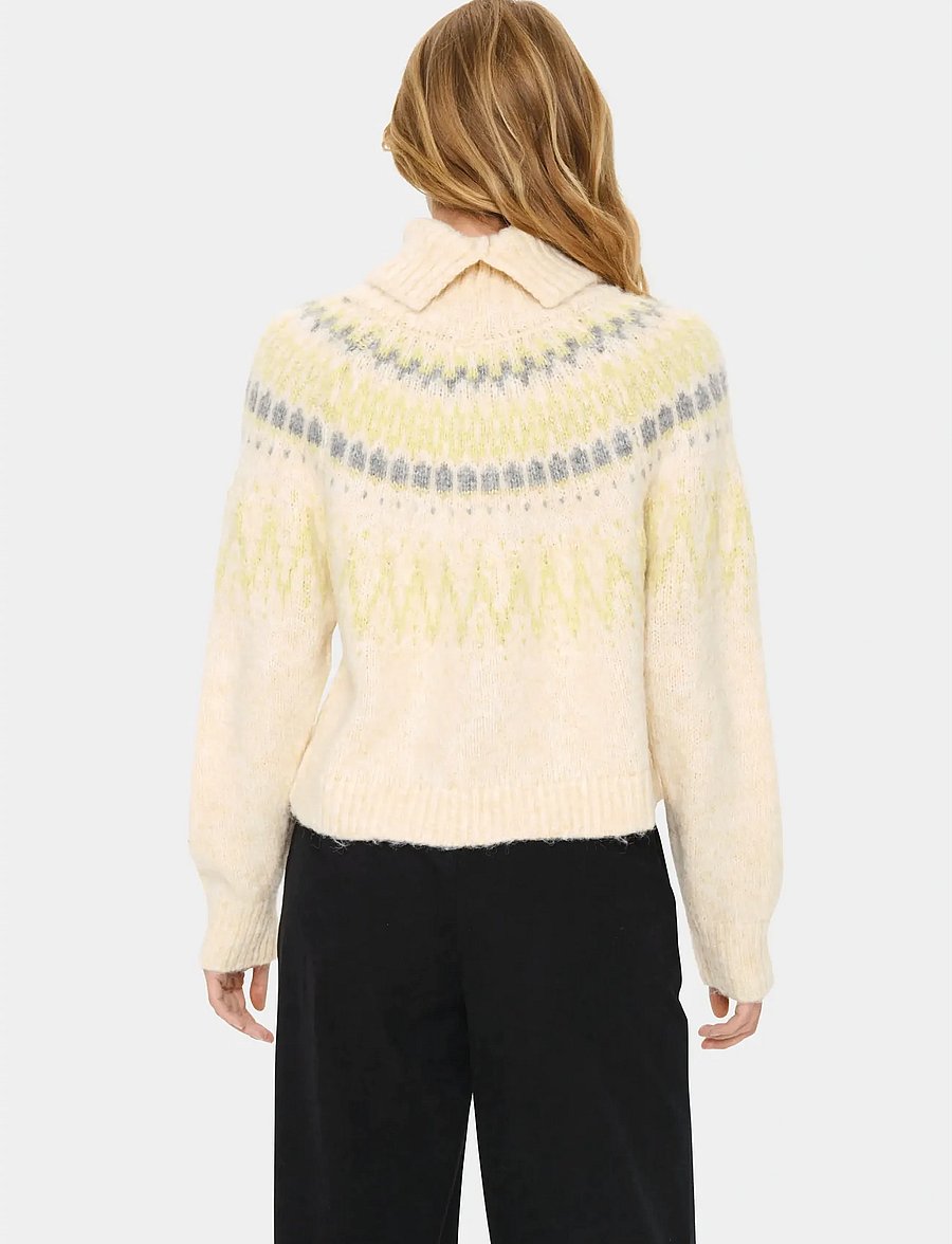 Saint Tropez - MegnaSZ Rollneck Pullover - striktrøjer - ice melange - 4