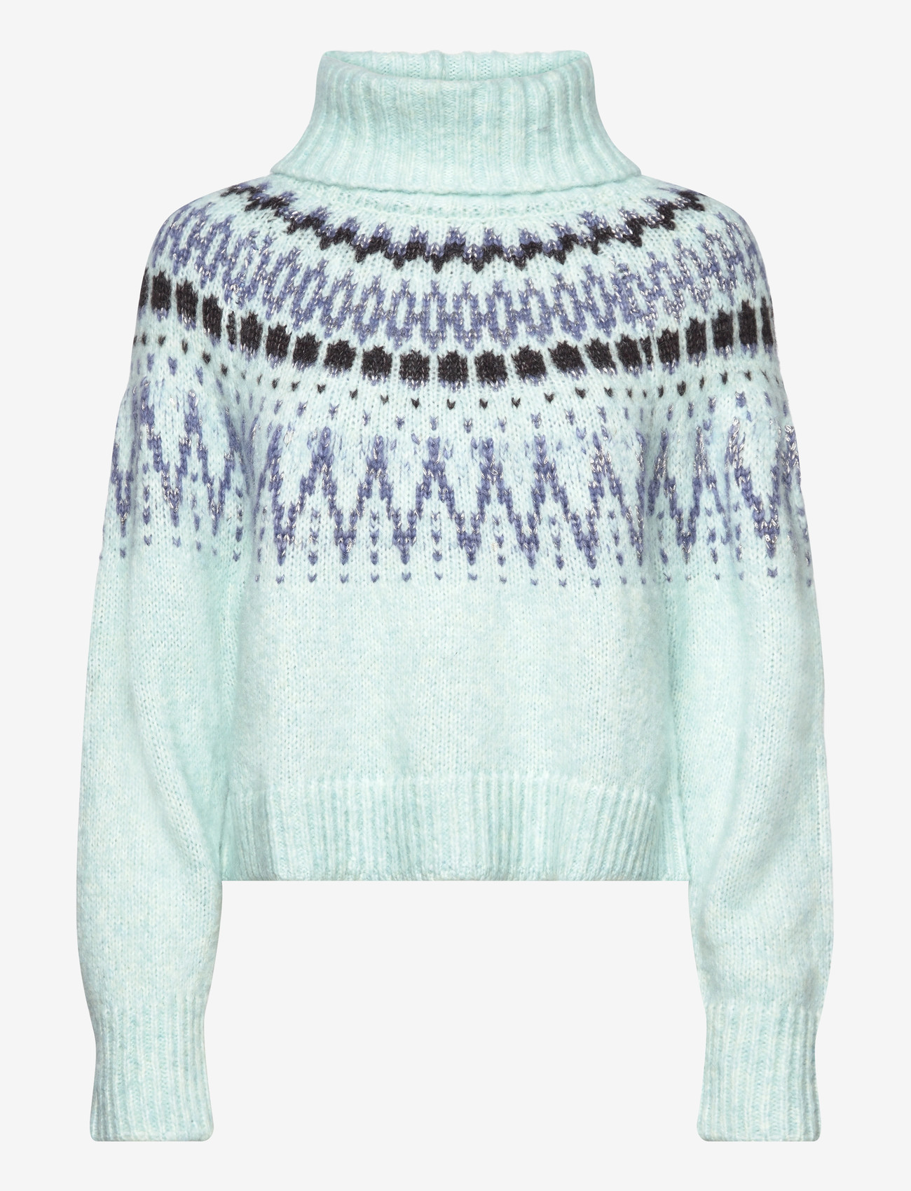 Saint Tropez - MegnaSZ Rollneck Pullover - trøjer - starlight blue melange - 1