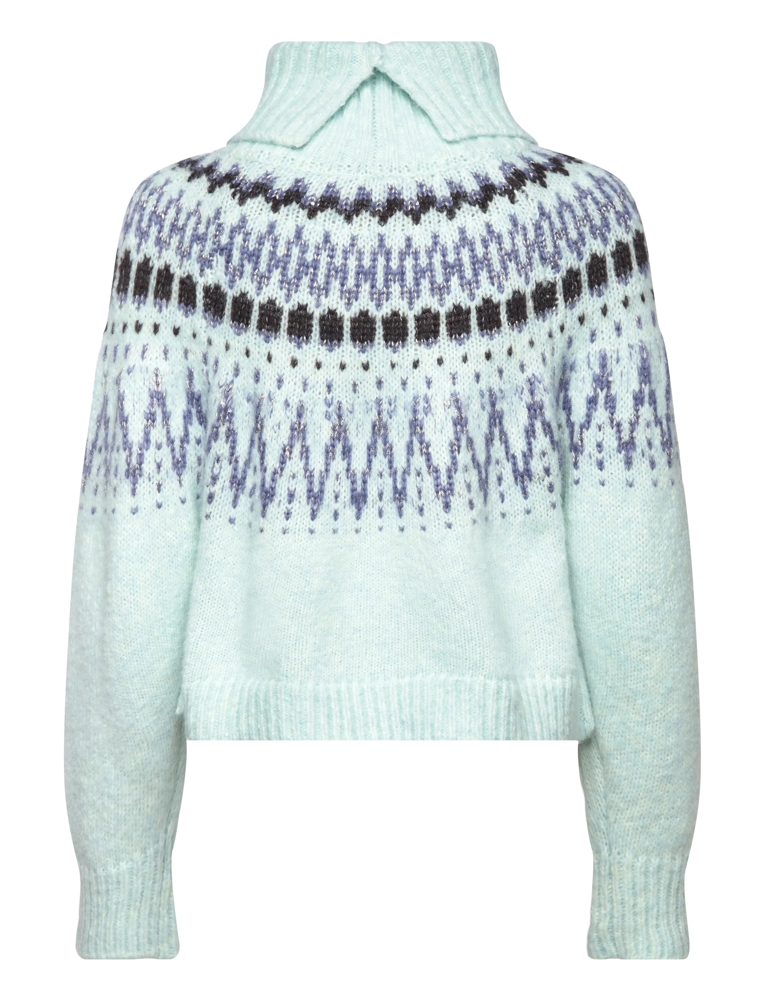 Saint Tropez - MegnaSZ Rollneck Pullover - trøjer - starlight blue melange - 2