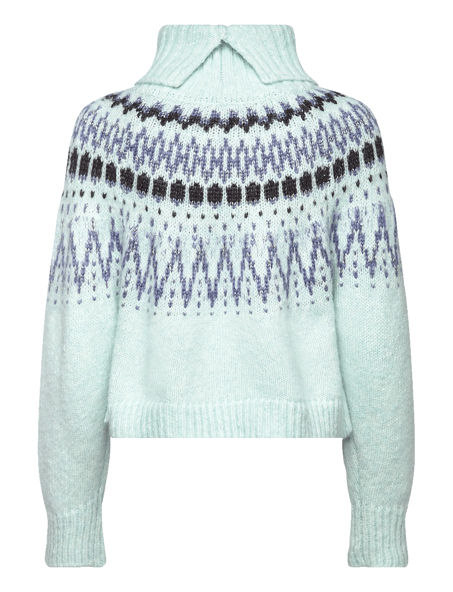 Saint Tropez - MegnaSZ Rollneck Pullover - stickade tröjor - starlight blue melange - 2